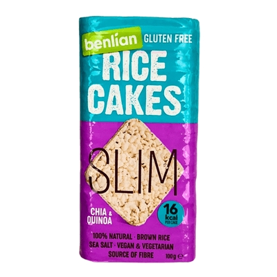 Slim Rice Cakes Chia Quinoa 100g Gluten Free