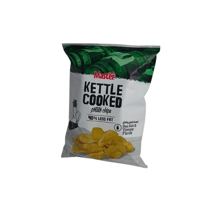 Master Kettle Cooked  Sea Salt & Vinegar 40% Less Fat 76g
