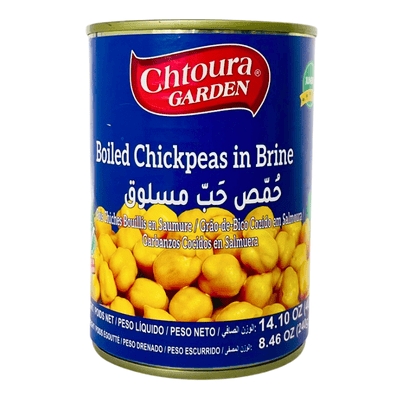 Chtoura Garden Boiled Chickpeas in Brine 400g
