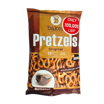 Baker Pretzels 55% Less Fat Barbecue 250g