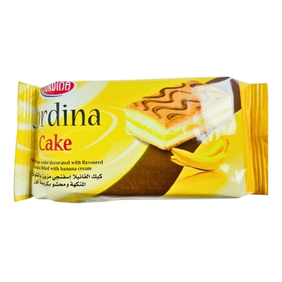 Jordina Sponge Cake Chocolate filled With Banana Cream 40g