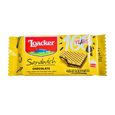 Loacker Sandwich Chocolate Crispy Wafer 25g