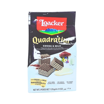 Loacker Quadratini Cocoa & Milk 125g