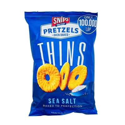 Snips Pretzels Thins Sea Salt 180g