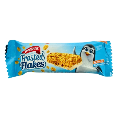 Poppins Frosted Flakes Cereal Bar With White Chocolate 20g