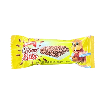 Poppins Choco Bits Cereal Bar With White Chocolate 18g