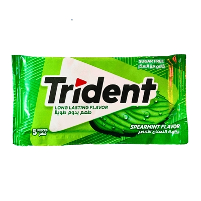 Trident Spearmint Flavor Sugar Free *5pcs