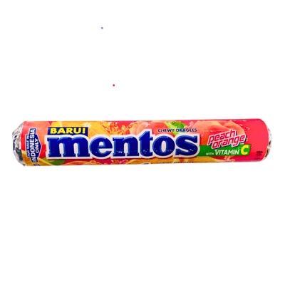 Mentos Peach Orange With Vitamin C 29g