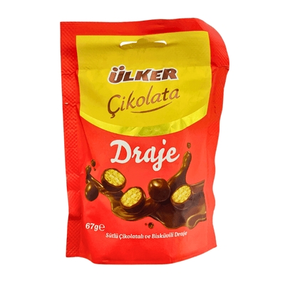 Ulker Milk Chocolate And Biscuit Coated Draje 67g