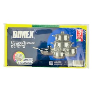 Dimex Sponge Scourers 3pcs