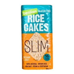 Slim Rice Cakes Sesame & Salt 100g