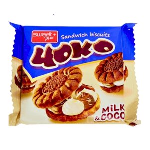 4oko Sandwich Biscuits Milk&Cocoa 82g