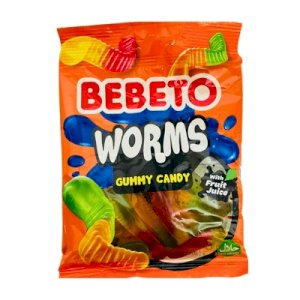 Bebeto Worms Gummy Candy 80g