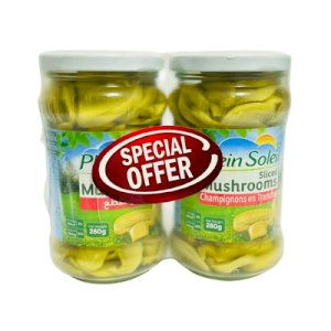 Plein Soleil Special Offer Sliced Mashrooms 280g*2
