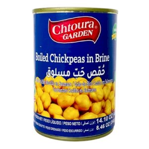 Chtoura Garden Boiled Chickpeas in Brine 400g