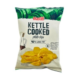 Master Kettle Cooked  Sea Salt & Vinegar 40% Less Fat 76g