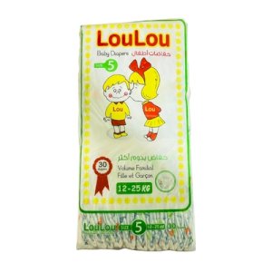 Loulou Baby Diapers Size 5 30 Diapers 12-25kg