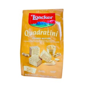 Loacker Crispy Wafer Quadratini Peanut Butter 125g