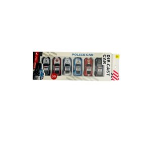 Die Cast Car Police 6pcs