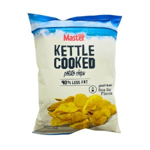 Master Kettle Cooked Sea Salt 40% Less Fat 76g
