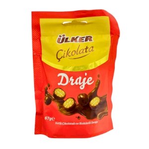 Ulker Milk Chocolate And Biscuit Coated Draje 67g
