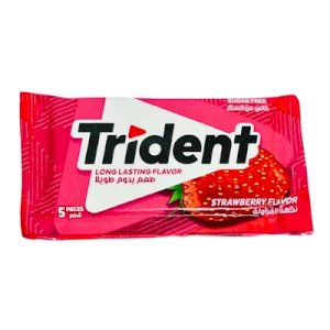 Trident Strawberry Flavor Sugar Free *5pcs 8.5g