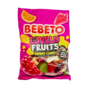 Bebeto Lovely Fruits Gummy Candy 80g