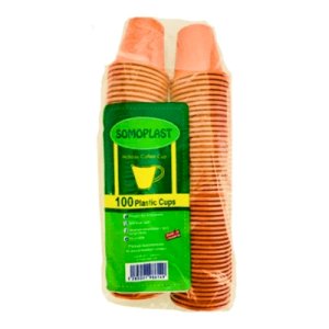 Somoplast Holiday Coffee Cup 100 Plastic Cups