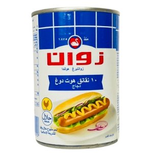 Zwan 10 HotDog Sausages Chicken 400g