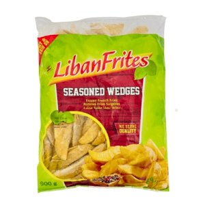 Liban Frites Seasoned Wedges 900g