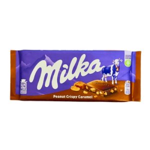 Milka Peanut Crispy Caramel 90g