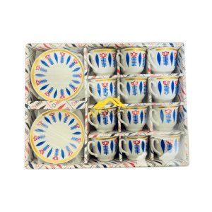 Momaz Coffee Cup With Plate 12pcs