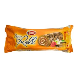 Jordina Swiss Roll Cake Filled With Strawberry 240g