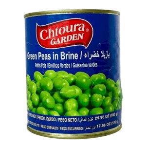 Chtoura Garden Green Peas In Brine 850g