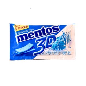 Mentos Sugar Free Gum 3D *5pcs