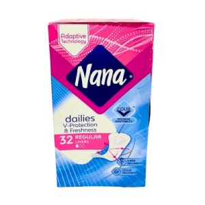 Nana Dailies V-Protection & Freshness 32 Regular Liners