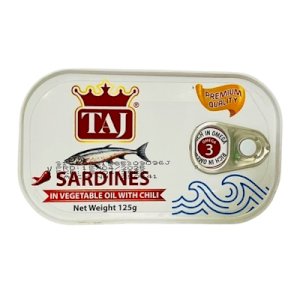 Taj Sardines In Oil With Chili 125g