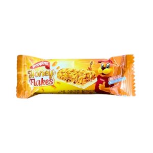 Poppins Honey Flakes Cereal Bar With White Chocolate 18g