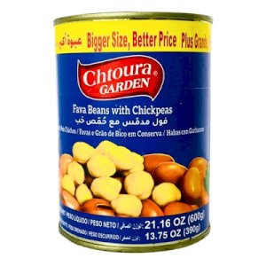 Chtoura Garden Cooked Fava Beans With Chickpeas 600g