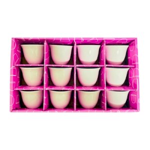 White Arabic Coffee Cups Set *12pcs