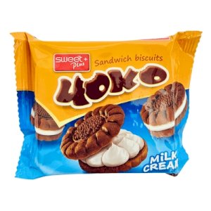 4oko Sandwich Biscuits Milk Cream 76g