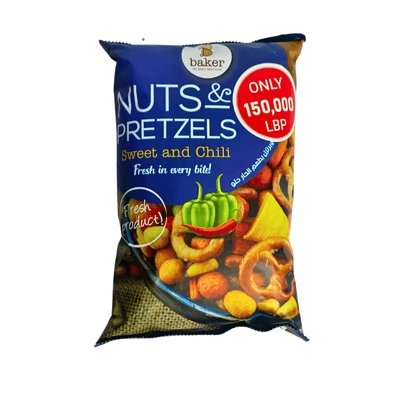Baker Nuts & Pretzels Sweet & Chili 270g