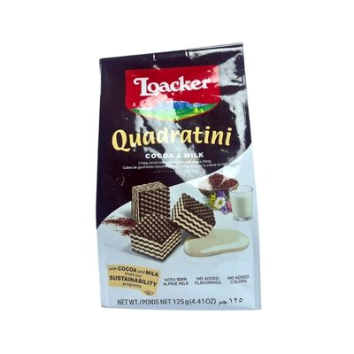 Loacker Quadratini Cocoa & Milk 125g
