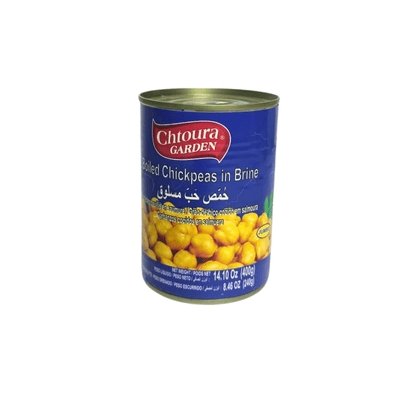 Chtoura Garden boiled Chickpeas in Brine 400g