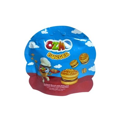 Ozmo Burger Biscuits With Milky and Chocolate Cream 40g
