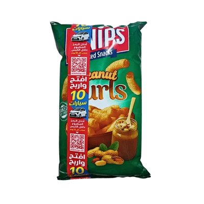 Snips Backed Peanut Curls 100g