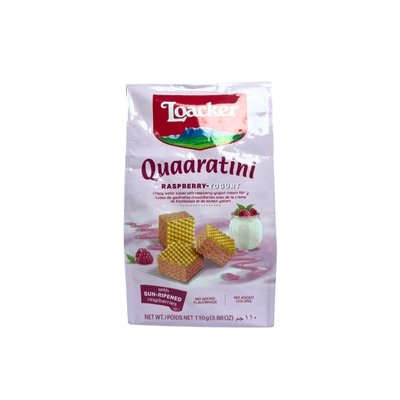 Loacker Crispy Wafer Quadratini Raspberry-Yogurt 110g