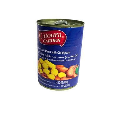 Chtoura Garden Cooked Fava Beans With Chickpeas 400g